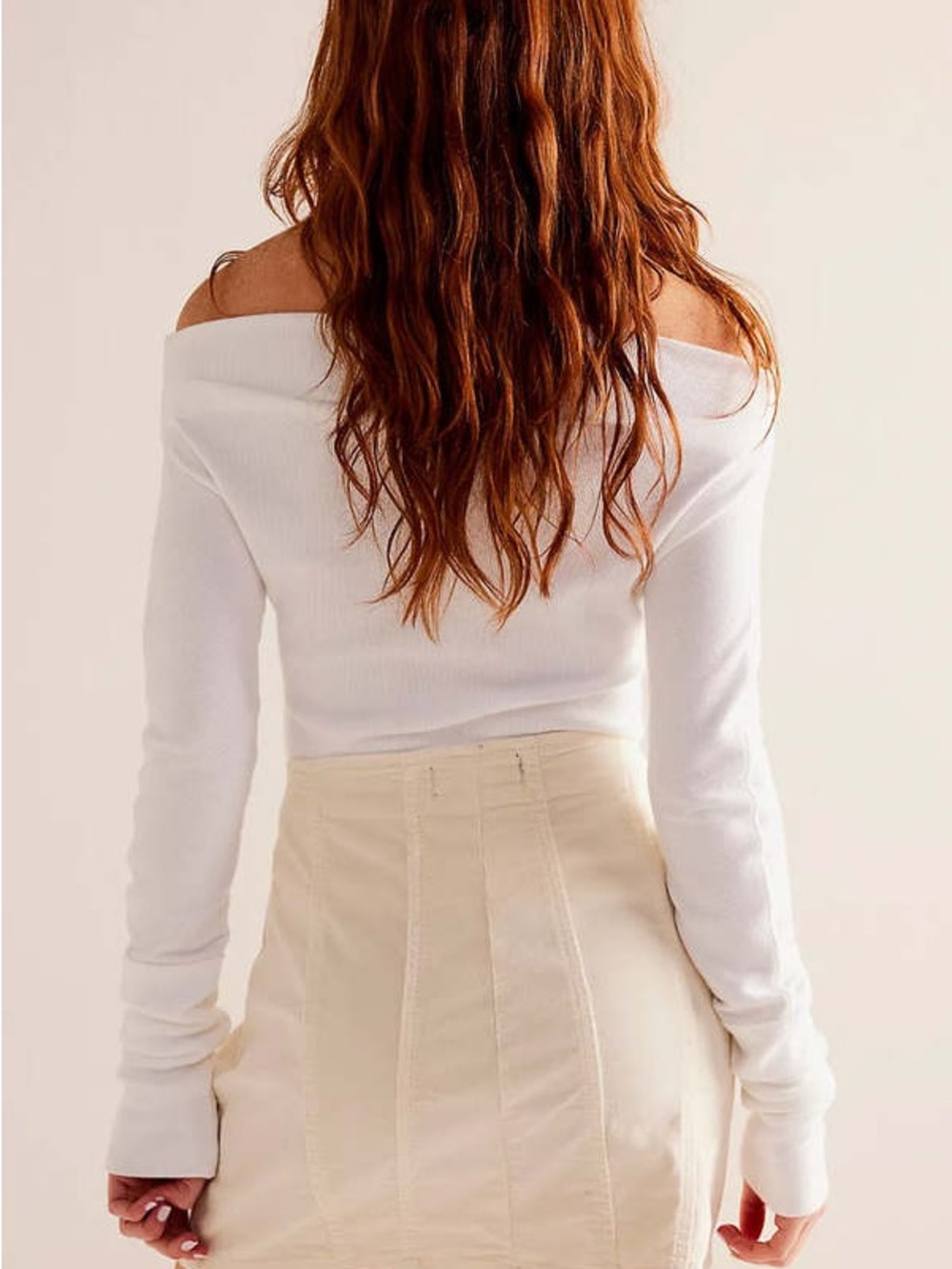 We The Free Layla Cord Mini Skirt - Cheesecake ($68 MSRP) - Picture 3 of 10